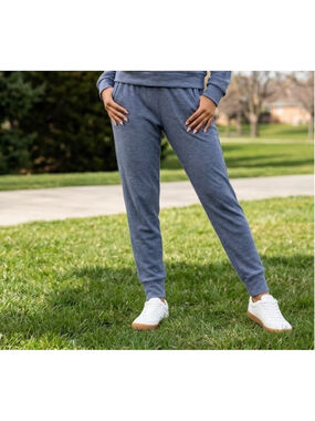 Free People Blue Slouchy Pocket Joggers Oversized Large Sweatpants Loungewear